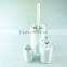 lotion dispenser, toilet brush holder, tumbler accessory White Ceramic bathroom sanitary 3 set