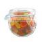 glass airtight tea tins with clamp lid CK13