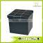 Black Waterproof Simple Design Office Foot Rest Storage Ottoman