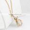 bule crystal necklace/ Austrian Rhinestone Drop Pendant Necklace