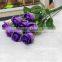 FLS04-6 cheap wholesale artificial flowers decoration wedding flower red silk flower rose