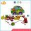 Wholesale high quality children wooden string beads toy hot wooden string beads toy W11E013