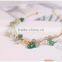 raw stone charms gold chain bracelet crushed stone bracelet