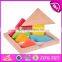2017 New design kids creative mind puzzles wooden tangram shapes W11D006