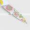 Flower Pattern Blade Non Stick Coating Paring Knife with Rubber Handle