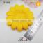 Wholesale cheap yellow sunflower silk flower petal for DIY baby headband