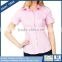 ZX OEM Blusas Femininas Tops with Color Match Buttons for Closure
