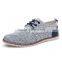 china brand fashion linen casual shoes for men, adults casual canvas shoes sample high quality for male