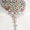 CRYSTAL beads HANDCOVER GYPSY BRACELET RING gold tone