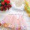 new wholesaler baby princess christmas dresses girls skirt set with bowknot