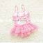 Factory price baby pink lace bikini children's swimwear kids swinwear a little baby swimwear /kids bikini