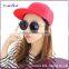 Pure color concise flat hat/Star fashion hip hop baseball cap