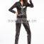 2016 walson Black Shiny WETLOOK CATSUIT Catwoman Ladies Fancy Dress COSTUME