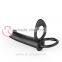 5.1'' Black Silicone Dildo Vibrator Anal Penis Vibration Strap on Dildo Sex Toy For Men