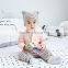 B22216A Infant Korea style long sleeved rompers lovely baby cartoon bear Romper