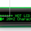OLED display with the same 20x2 character dot matrix module (HTM2002A)