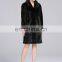 Luxury Genuine whole skin Mink Fur Long Coat with hood/mink long coat/mink colored coat