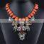 Fashion color small floral necklace accessories Popular Thin Clavicle Chain Necklace Pendant exaggerated Necklace