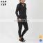 Chinese supplier oem 2017 charcoal clothing with choker neck plain sport tracksuit custom