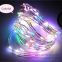 flexible LED copper wire light, Christmas holiday decorative rope lighting, waterproof party RGB lights