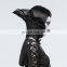 Punk Rave gothic victorian black lace neck-corset collar head-piece S-219