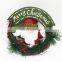 Best Selling Christmas Items Christmas Wreath Door Hanger With Christmas Doll Toy