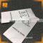 custom polyester garment fabric clothing care labels for clothing