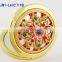 flower decoration gold metal pocket mirror