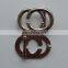 Free sample hollow fashion decorative metal shoe buckles