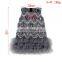 custom Mommy And Me Grey Sequin Tassel Sleeveless O-neck Medium Tulle Dress Boutique girl Lace Dress