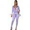 Fall Women Clothing Rompers Bodysuit Top and Trouser 2 Piece Sexy Club Outfits Two Piece Set