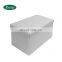 White PVC fabric comfortable soft storage ottoman fashion  bench for living room