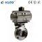 KLQD Brand Sanitary Pneumatic Butterfly Valve for Flow Control