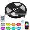 Smart Home LED Light Strip RGB 5050 Flexible Ribbon 5M Tape DC 12V+ Remote Control +Adapter