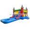 Dual Lane Moon Bounce House Water Slide Combo Kids Jump Inflatable Bouncy Jumper Castle With Water Slide