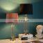 Korea latest design metal material bedroom lights custom modern desk lamps for hotel