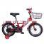 Mini kids bikes 12 inch with alloy rim wheels/steel basket and rear carrier girls bikes/wholesaler cheap price kid bicycle