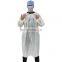 Disposable Surgical Aprons Non Woven Medical PP Surgical Isolation Gown Yellow