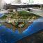 Table display physical 3d architectural model with car landscape Led light