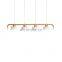 Nordic Pendant Light Fixture Metal Wood Restaurant Clear Hanging Light Kitchen Bar Light Chandelier