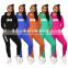 Wholesale Custom Logo Women 2 Piece Clothing Pullover Fitness Pants Tracksuit Sweatshirts Hoodie Set