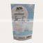Resealable food grade packaging pouch kraft paper stand up zipper bag with clear window and foil