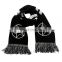 Low MOQ Factory Wholesale Winter Windproof Custom Knit Scarf Fan Sport Jacquard Scarfs Knitting Scarf