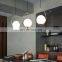 Nordic Modern LED Ceiling Lamp Simple Hanging Pendant Light Metal Glass Ball Hanging Lamps Chandelier for Decoration Lighting