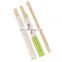Wholesale Chinese Custom Disposable Twin Bamboo Chopsticks with Individual Open Paper Sleeve