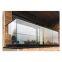 Aluminium U channel base glass railing for balcony