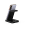 3-in-1 15W Portable Fast Charging Wireless Charger Stand Multifunctional for Phone Watch and Headphones with Phone Holder