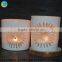 White Mercury Glass Votive Holders for candle making candle holder                        
                                                Quality Choice