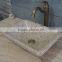 Polished Rectangular Yellow Granite Sink Bathroom Wash Basin