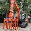 Vibration compaction machine excavator modification z'd'qi